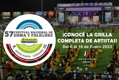 Grilla 57º Festival Nacional de Doma y Folklore Jesús María 